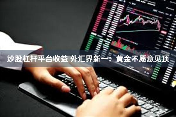 炒股杠杆平台收益 外汇界新一:黄金不愿意见顶