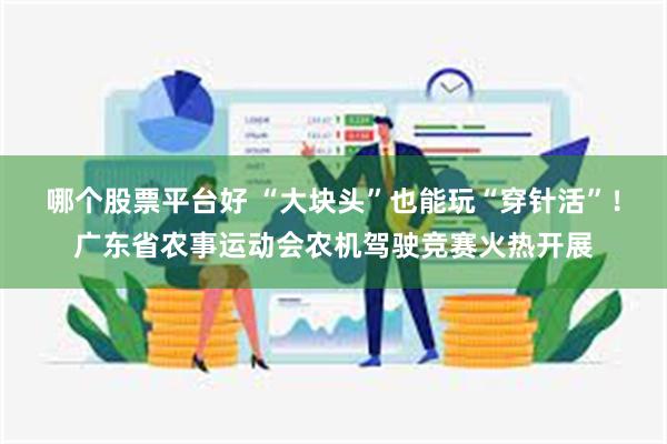 哪个股票平台好 “大块头”也能玩“穿针活”!广东省农事运动会农机驾驶竞赛火热开展