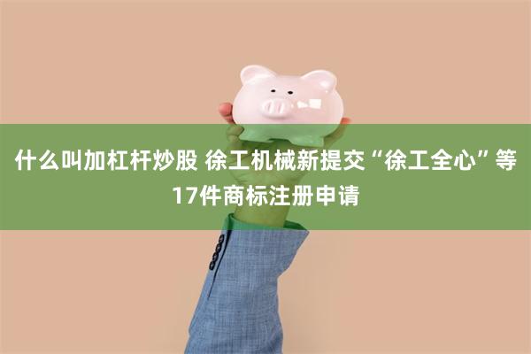 什么叫加杠杆炒股 徐工机械新提交“徐工全心”等17件商标注册申请