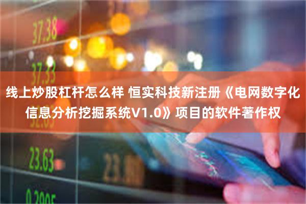 线上炒股杠杆怎么样 恒实科技新注册《电网数字化信息分析挖掘系统V1.0》项目的软件著作权