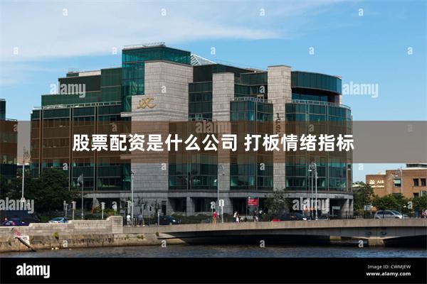 股票配资是什么公司 打板情绪指标