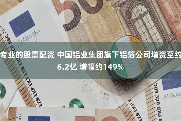 专业的股票配资 中国铝业集团旗下铝箔公司增资至约6.2亿 增幅约149%