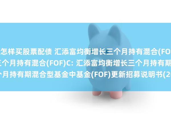 怎样买股票配债 汇添富均衡增长三个月持有混合(FOF)A,汇添富均衡增长三个月持有混合(FOF)C: 汇添富均衡增长三个月持有期混合型基金中基金(FOF)更新招募说明书(2025年7月18日更新)